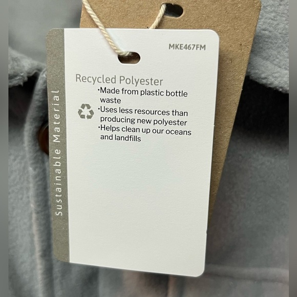 Ecothreads Men's Light Gray Sweater Fleece
Shirt Jacket - Large - Picture 4 of 5